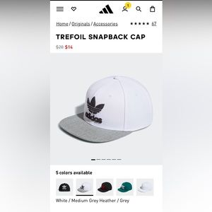 Adidas TREFOIL SNAPBACK CAP - new with tags. Never worn.